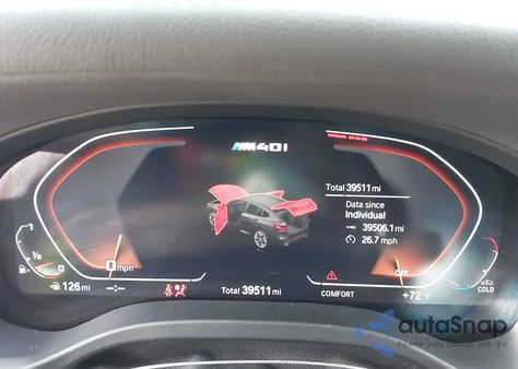 2021 BMW X4 M40I from USA, damaged, VIN 5UX2V5C04M9D93698